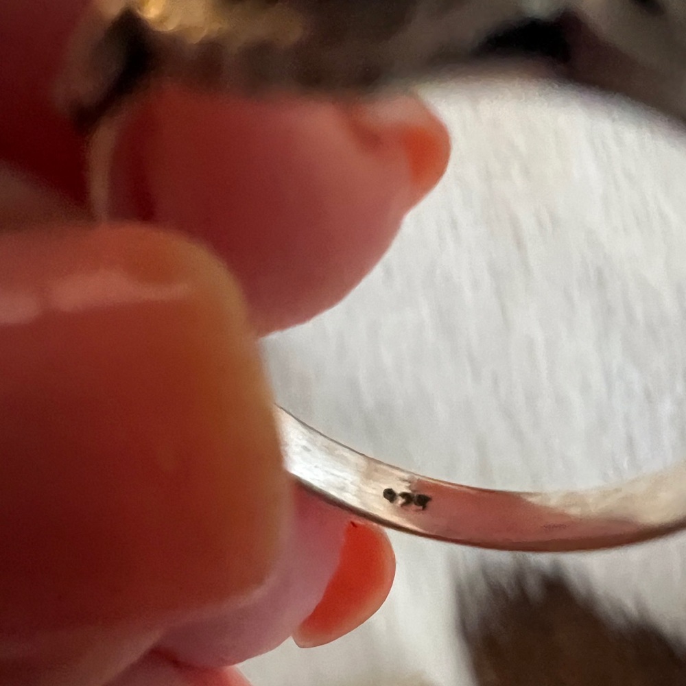 ❤️ Gorgeous Opal Navajo Style Western Artisan Sterling Silver Ring Size 6.75 - Picture 11 of 13